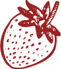 strawberry icon red